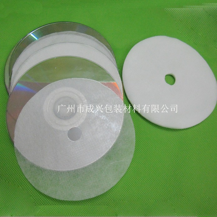 30克无纺布光盘垫 DVD-R刻录碟圆形垫 柔软耐压　内托底