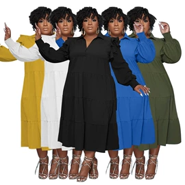 大码连衣裙;时尚休闲套装;连衣裙