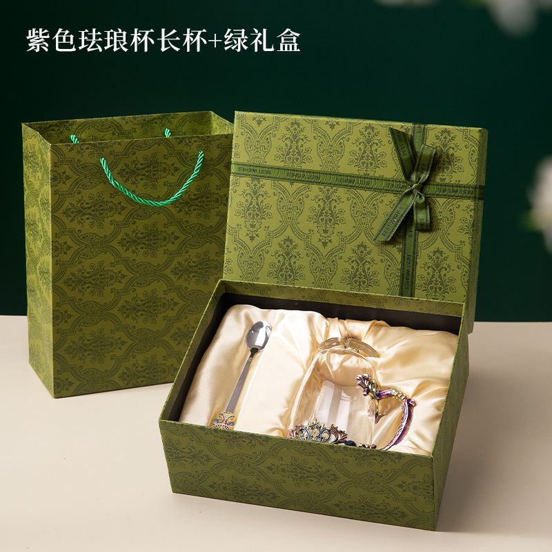 中秋节送老师礼品生日礼物女生送朋友闺蜜高级感实用铃兰杯珐琅杯|undefined