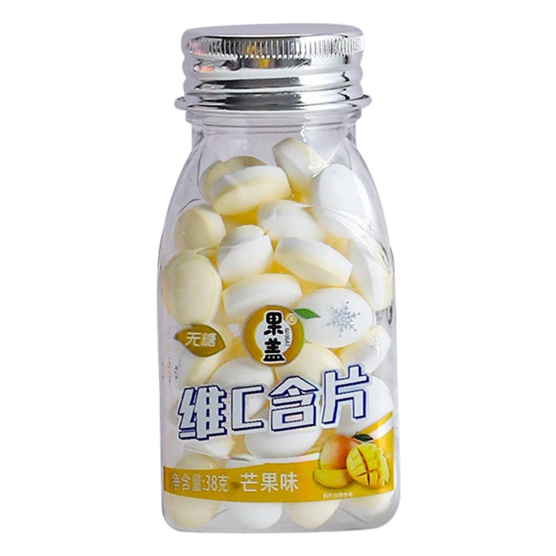 Фабрика фруктового покрова с кусочками конфеты без сахара Витерная монета С Мятная конфета