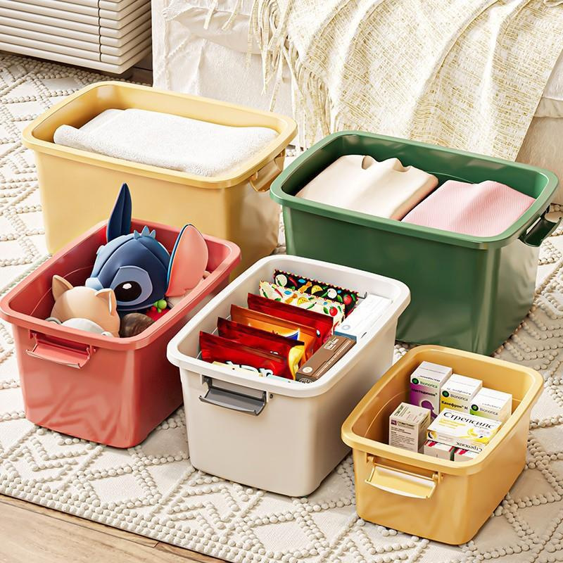 Storage Box Plastic Household Clothes Quilt Storage Box Thickened Waterproof Extra Large Outdoor Snack Storage