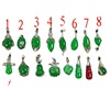 Zirconium jade, stone inlay, pendant for beloved, necklace, wholesale, silver 925 sample