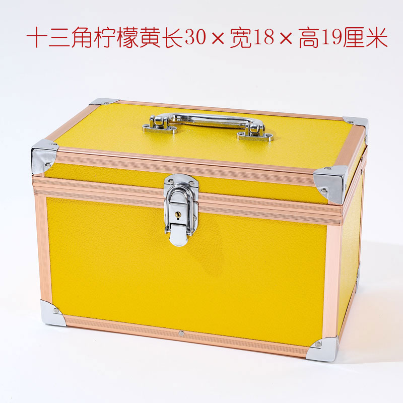 Caja de herramientas técnica Caja de maquillaje de aleación de aluminio Caja de almacenamiento Pedicura Baño Pedicura Maleta de belleza