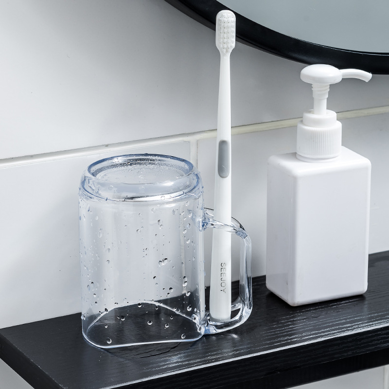 Creative Mouthwash Cup Japanese Style Transparent Plastic Tumbler_voghion.com