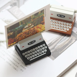 Creative Home Retro Wood Player Style Сообщение о том, как настольный декоративный орнамент Photo Clip 2 Выбор