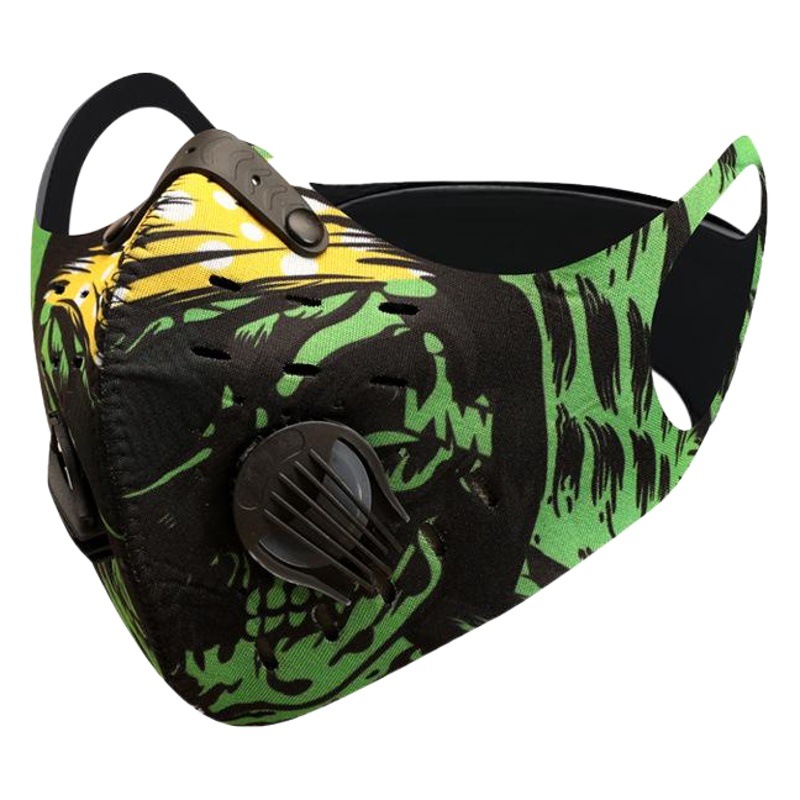 Máscara de ciclismo hombres y mujeres a prueba de viento a prueba de polvo equipo de bicicleta a prueba de frío máscara caliente media cara corriendo transpirable carbón activado