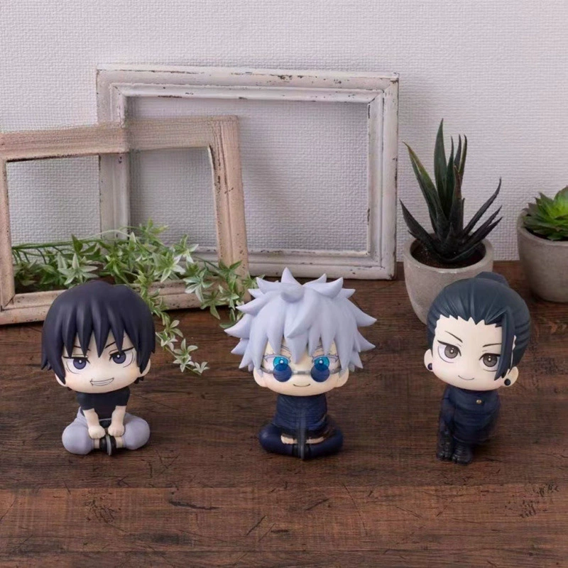 Фигурки из аниме «Дзюдзюцу Кайсен»: Годзё Сатору, Юдзи Итадори, Юдзи Итадори — оптовая продажа настольных украшений.