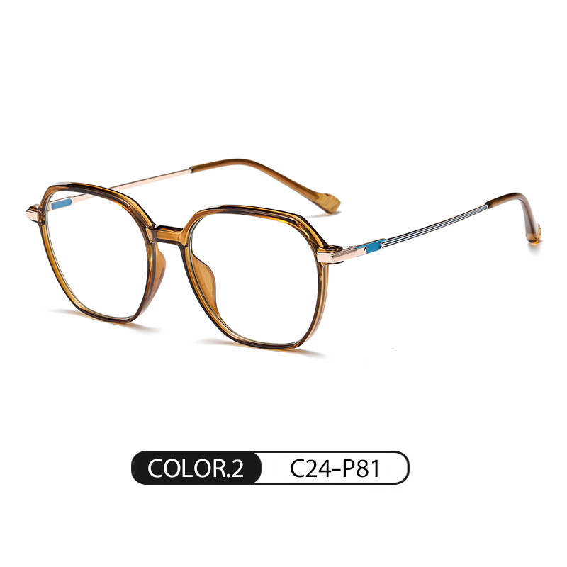 2022 Nueva miopía gafas marco femenino TJ805 moda multi-frame gafas lisas ultra-ligero TR90 anti-azul gafas de luz