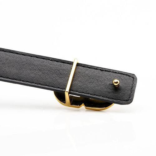 New style women's alloy buckle belt, versatile, simple, fashionable and trendy, dress, suit, pants, clothes, women's belt