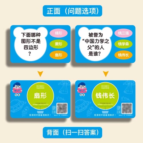 Knowledge Energy Card Encyclopedic Common Sense Fun Quiz Audio-Visual Explanation Knowledge Awareness Card