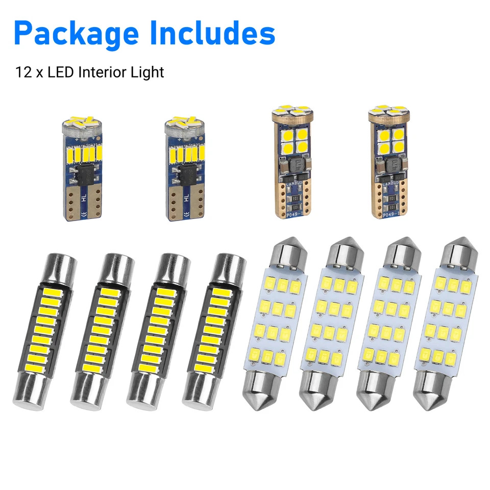 Comercio exterior C5W doble punta luz de lectura 39mm 3014 30smd con decodificación luz de techo 12PCS luz interior