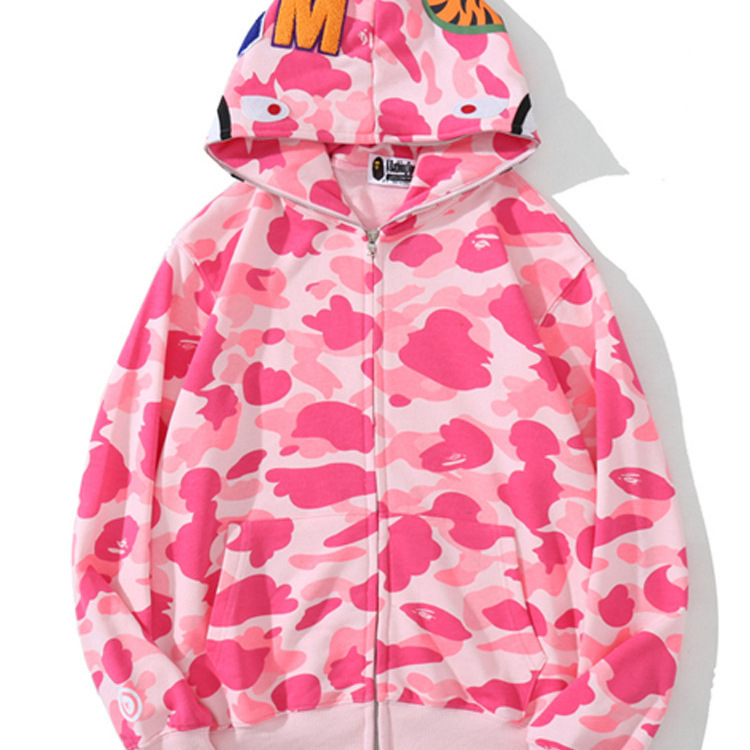【High-End Version】Cross-Border Trendy Brand Bape Shark Ape Head Zip-Up Hoodie for Men and Women, Couple's Double-Hooded Sweatshirt Jacket 【High-End Version】Cross-Border Trendy Brand Bape Shark Ape Head Zip-Up Hoodie for Men and Women, Couple's Double-Hooded Sweatshirt Jacket