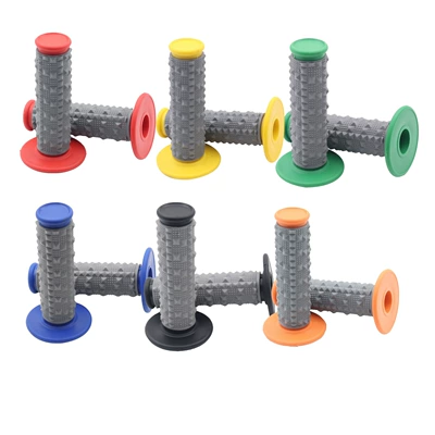 Off-Road Motorcycle Atv Racing Modification Silicone Large Particle Anti-Slip Handlebar Grips Left and Right Throttle Grips