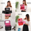 Handheld capacious storage box, storage system, cosmetic bag, South Korea