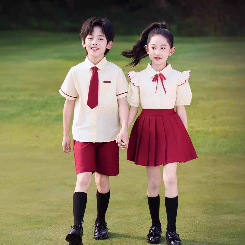 Children's Performance Costumes for Summer Kindergarten Graduation Photos, Class Uniforms for Primary School Students, Recitation and Chorus Competition Performance Outfits