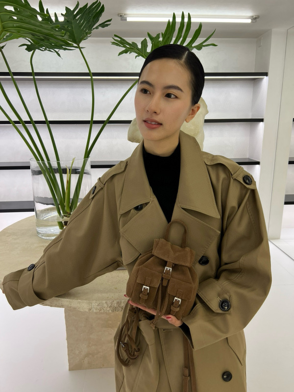 头层牛皮小众设计多口袋双肩包25新款时尚单肩通勤迷你小背书包潮|undefined