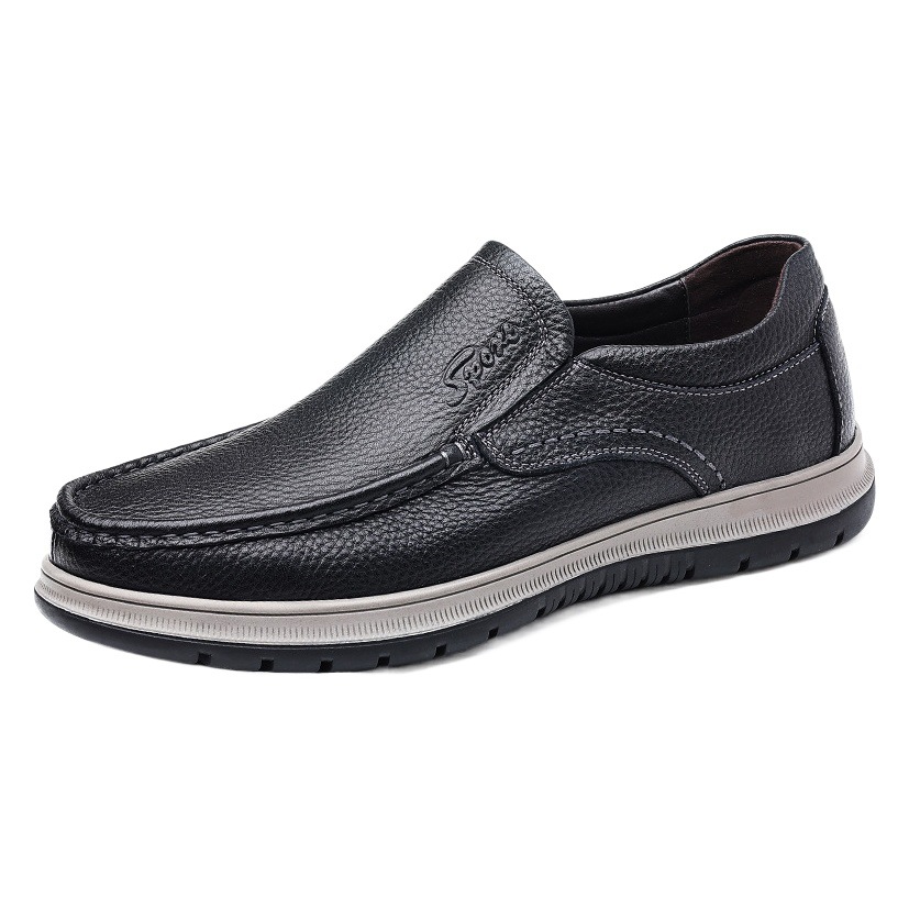 Otoño casual slip-on zapatos de los hombres bajos-top slip-on zapatos de los hombres de mediana edad y ancianos de fondo suave zapatos de papá