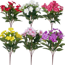 亚马逊跨境仿真花凤仙花假花绢花家居餐桌园林庭院围栏人造花把束