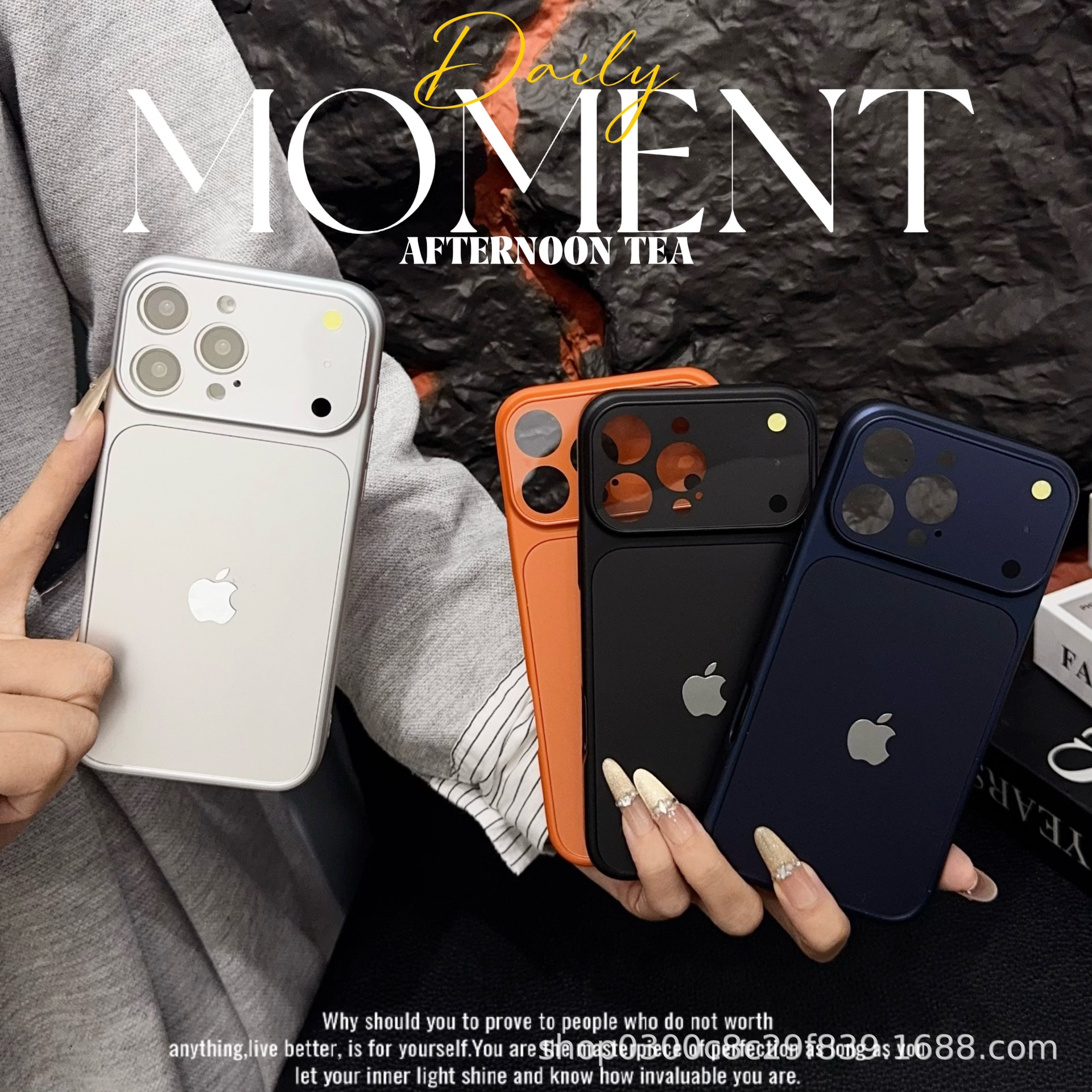 Imitation Original Large Window Suitable for 17Promax Mobile Phone Case Iphone16Promax Classy 15Promax