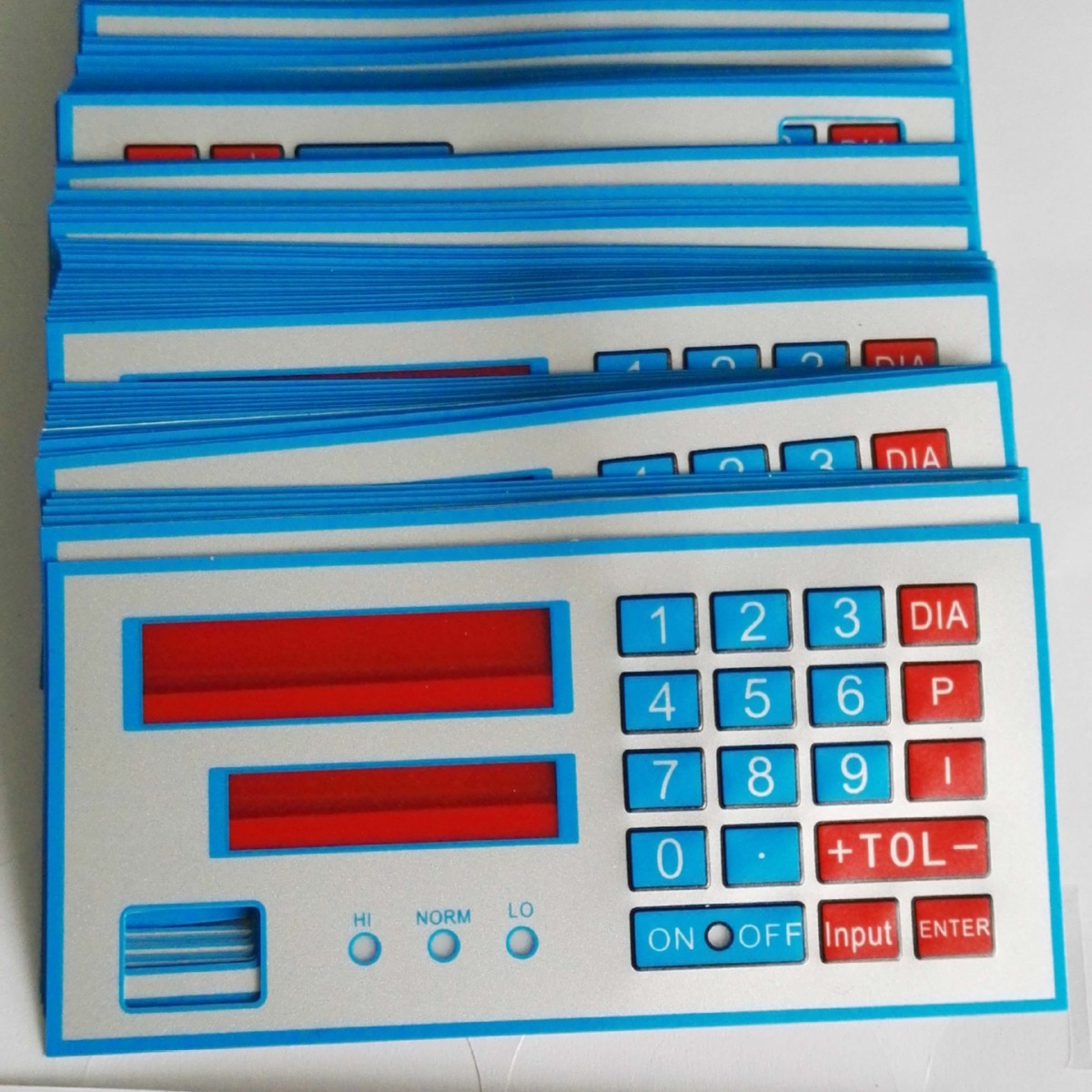 丝印磨砂PVC不干胶开关面贴鼓包PC面板PET面板控制面板薄膜按键贴