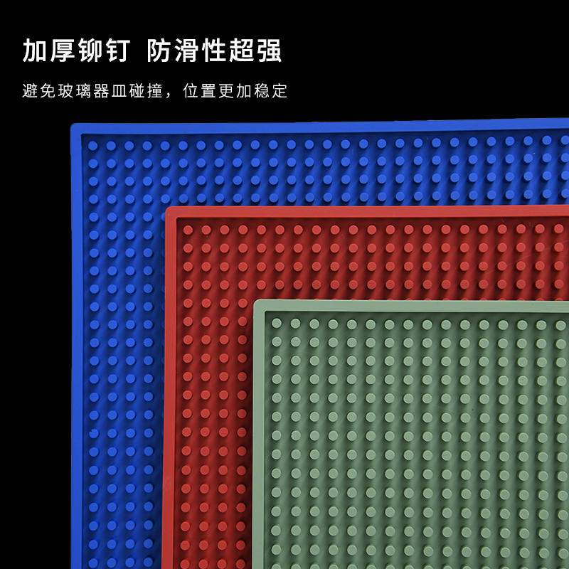 Fábrica en stock venta directa de la barra estera antideslizante estera de la barra de escritorio estera de aislamiento térmico tazón mantel estera del fregadero de la cocina estera de drenaje