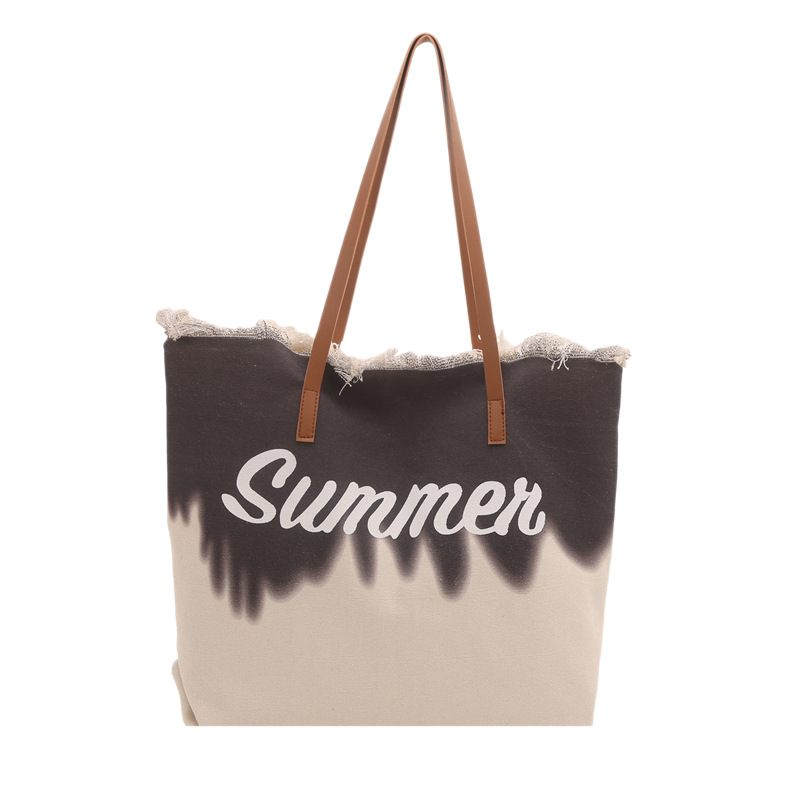 Bolsa Tote de Hombro con Flecos, Material Especial, Suave, Doble Correa, para Uso Diario