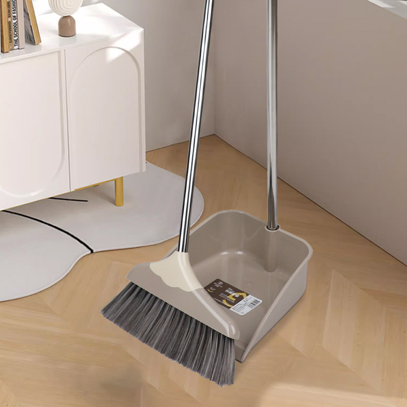 Plastic two-color broom, dustpan, wholesale