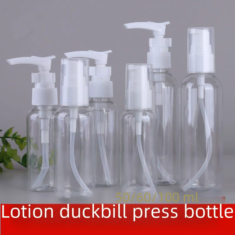 Дорожная прозрачная пластиковая бутылочка, флакон для шампуня/сыворотки/тонального крема, 50–100 мл