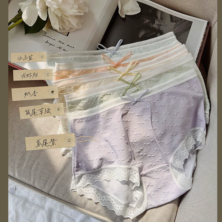 Underwear, Japanese sexy cute trousers, plus size, mid rise