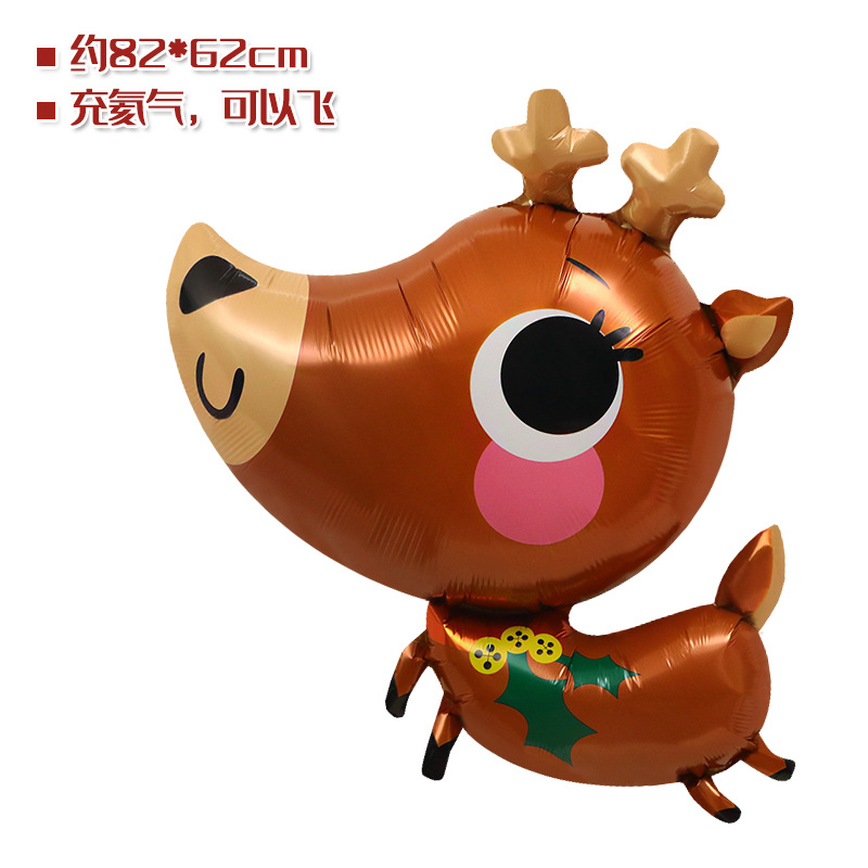 Tienda ventana Decoración Accesorios juguete globo Navidad caramelo muleta ancianos muñeco de nieve árbol de Navidad globo foto