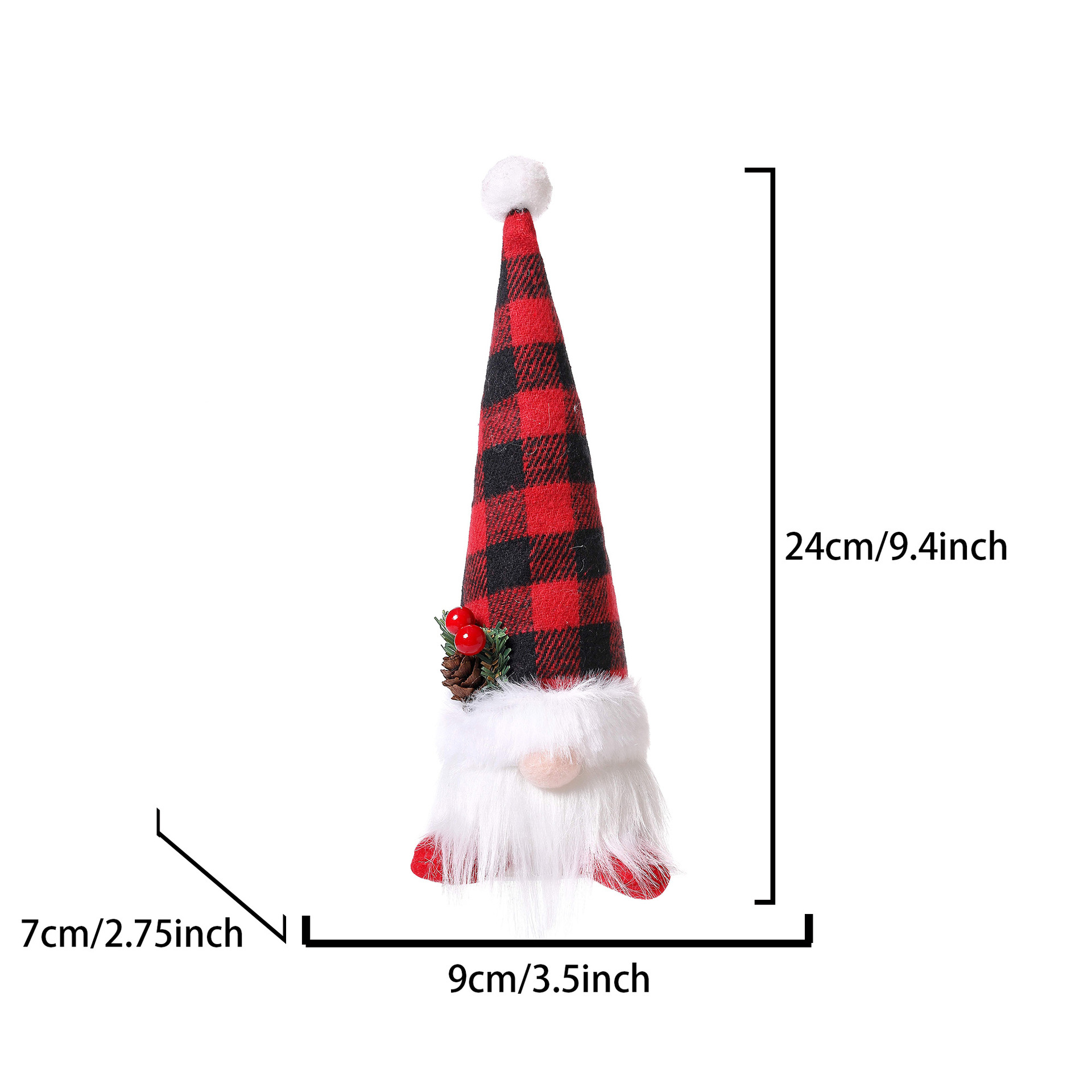Decoraciones de Navidad copo de nieve sombrero de punto con lámpara Rudolph colgar piernas duendes muñecas muñecas muñecas adornos image 13