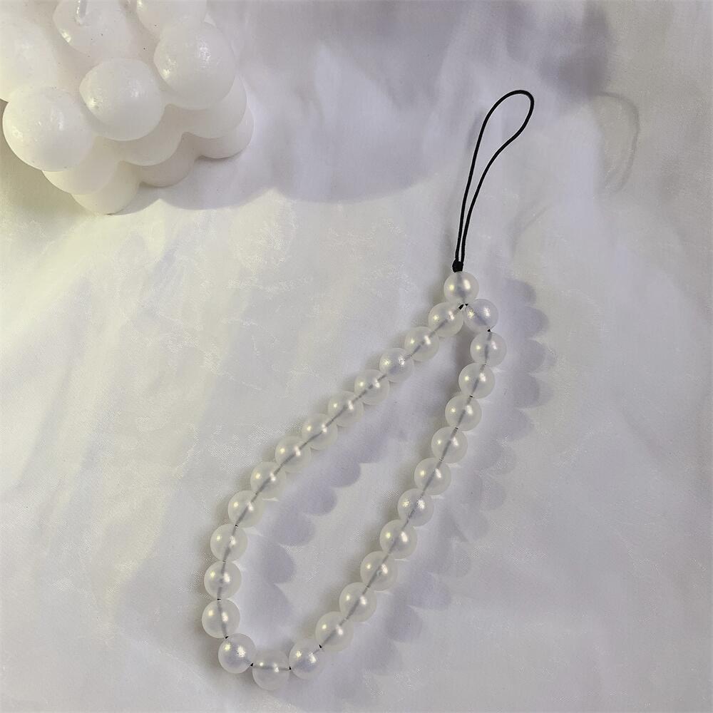 NX 다채로운 라운드 구슬 로프 화이트