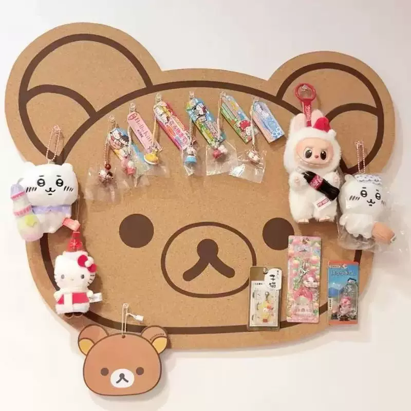 轻松熊毛毡板宿舍背景装饰挂布照片墙留言板不伤墙免打孔宿舍装饰