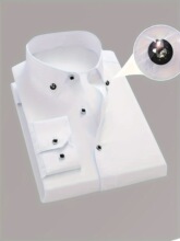 P 62398 Diamond Button White Shirt 荿۰�ɫ�r���羳