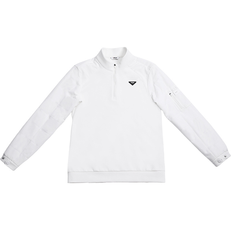 Áo khoác golf nam PGM dệt kim giữ ấm có túi tay — YF703-Black [ấm áp và thoải mái/túi tay áo/dây kéo cổ đứng], YF703-Trắng [ấm áp và thoải mái/túi tay áo/cổ áo có khóa kéo]