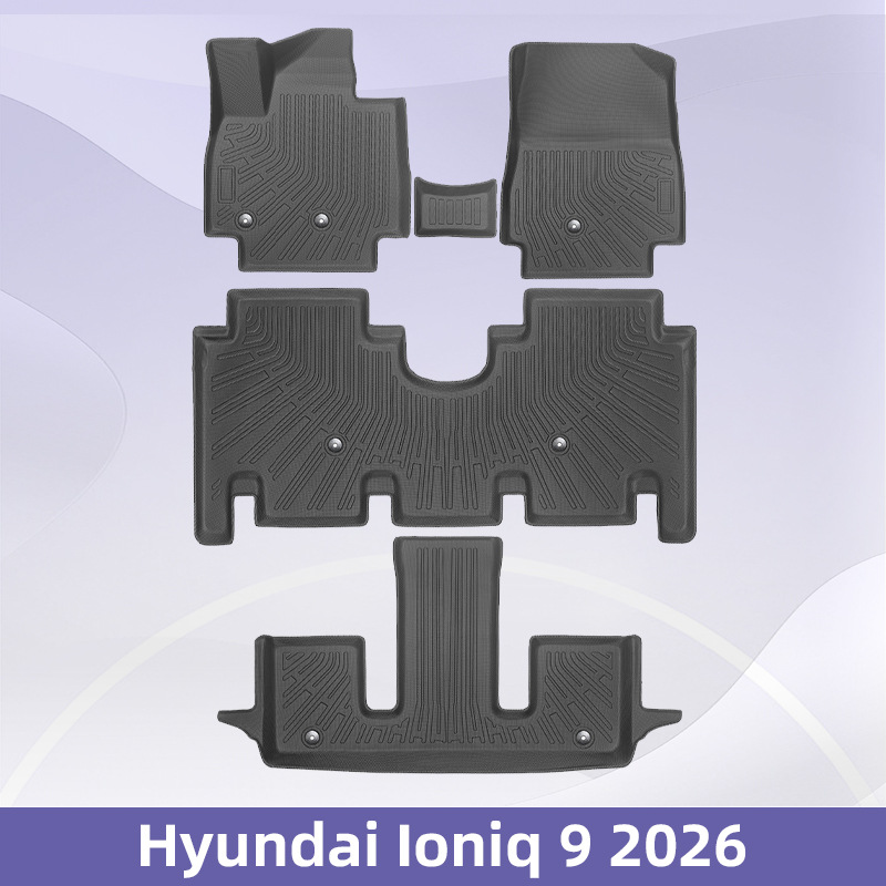 Aplicable a Hyundai lonig 9 2026 3D todo el tiempo TPE almohadilla para los pies almohadilla para el trasero almohadilla para la espalda