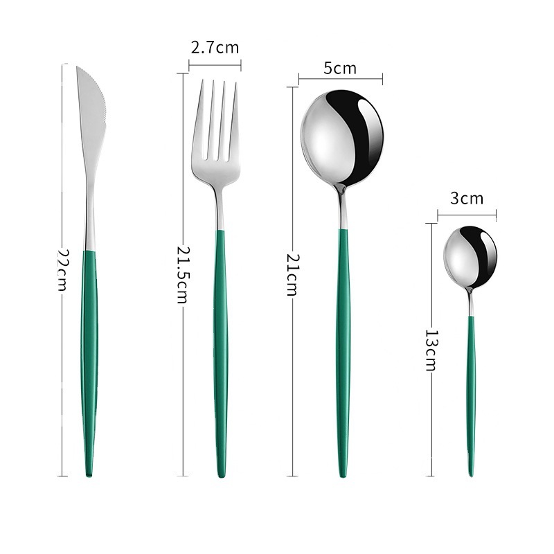 Set di posate in acciaio inox 304 stile occidentale 3 pezzi_voghion.com