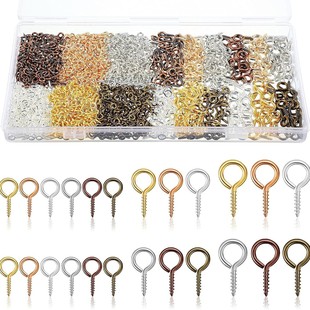 Wholesale Cross-Border Popular Set Positioning Clip Buckle Bead Sheep Eye DIY Handmade Threaded 6-Character Needle Jewelry Accessories