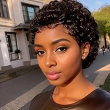 Z 84509 Short Curly Wigs for Women �з�С���ٷ� ŷ������羳