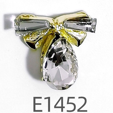 Nuevos accesorios de uñas de aleación especial de comercio electrónico transfronterizo lote mixto sonrisa cara arco uñas pegadas fábrica de diamantes al por mayor