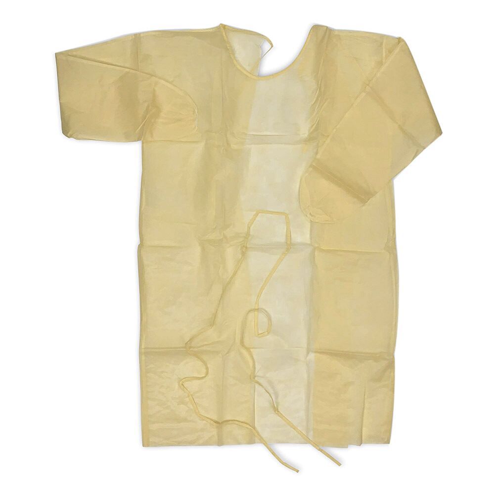 一次性工作连体防尘无纺布淋膜手术衣PP+PE覆膜防护服CPE隔离衣