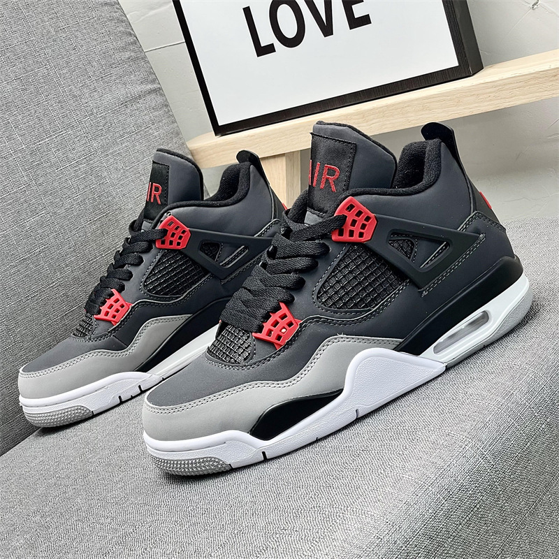 AJ4 카본 그레이 레드