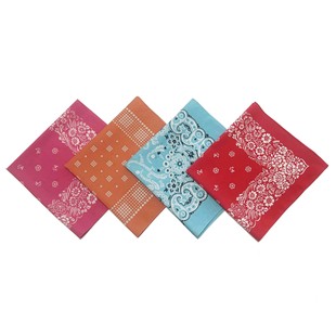 28g cotton turban autumn outdoor fashion small flower bandana cashew flower small fresh Square Magic Turban