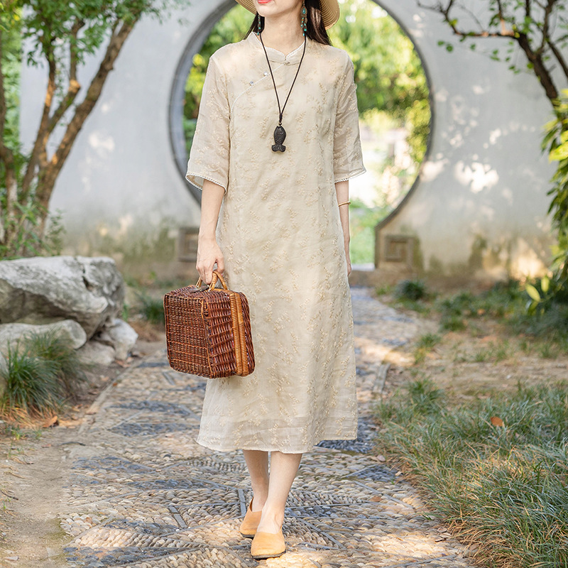 Summer retro long dress