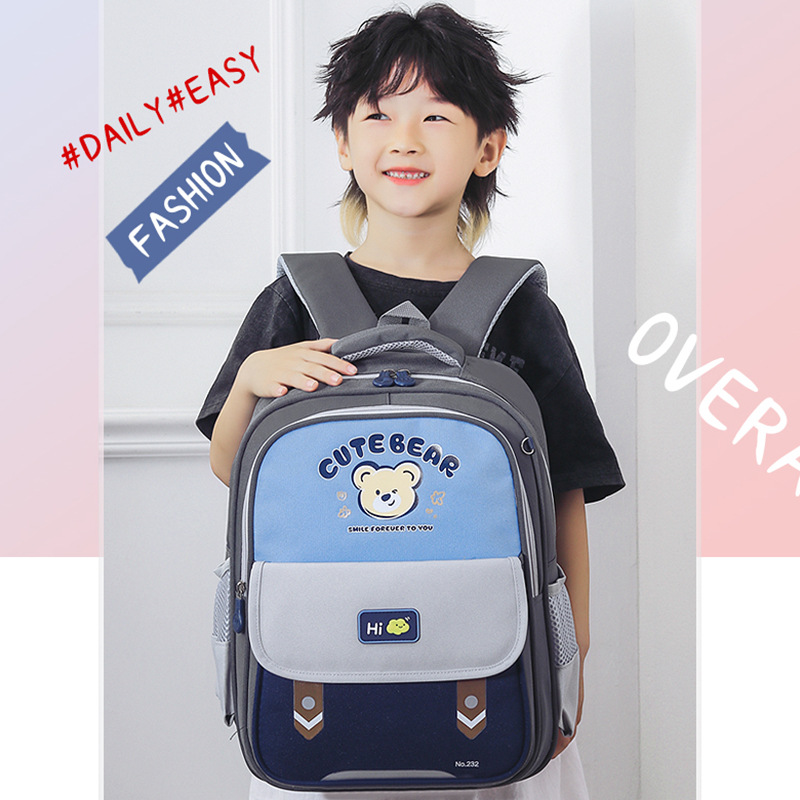 Mochila infantil de dibujos animados, mochila transpirable de gran capacidad para reducir la carga, mochila para niños, niñas de grado 234