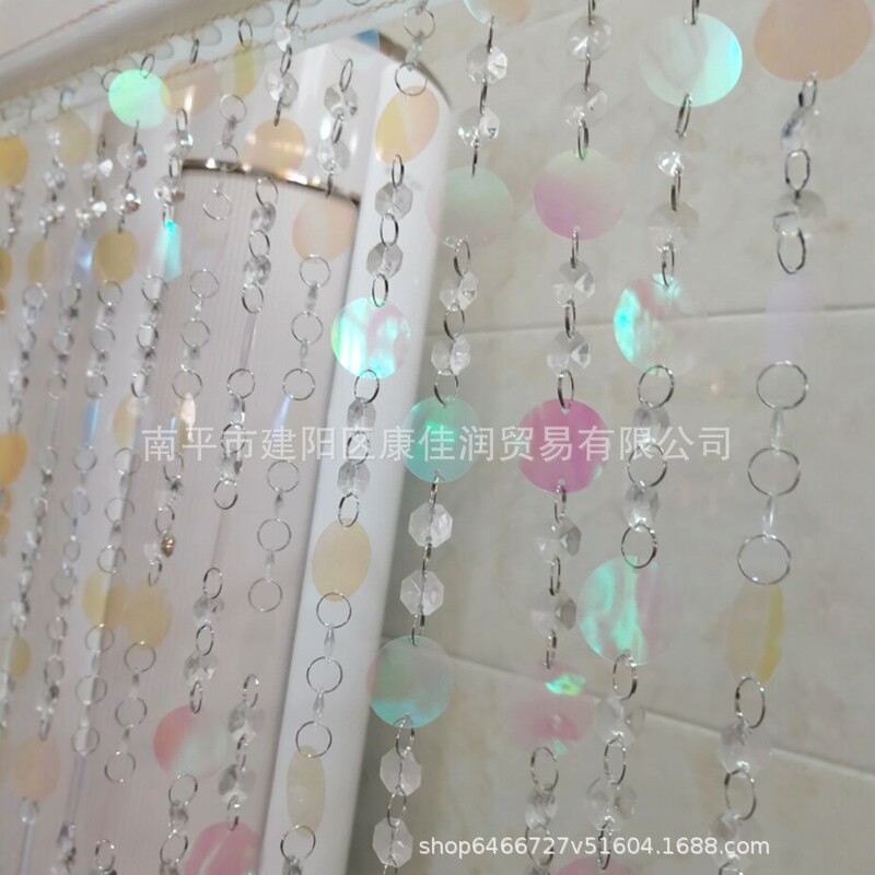 Acrylic bead curtain, colorful sequin beaded curtain, wedding decoration door curtain, transparent crystal bead chain curtain Acrylic bead curtain, colorful sequin beaded curtain, wedding decoration door curtain, transparent crystal bead chain curtain