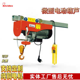 家用楼顶小吊机钢丝绳电葫芦升降微型电动葫芦220v小型提升机