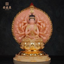 福盛东千手千眼观世音菩萨佛像供奉家用仿汉白玉千手观音菩萨坐像
