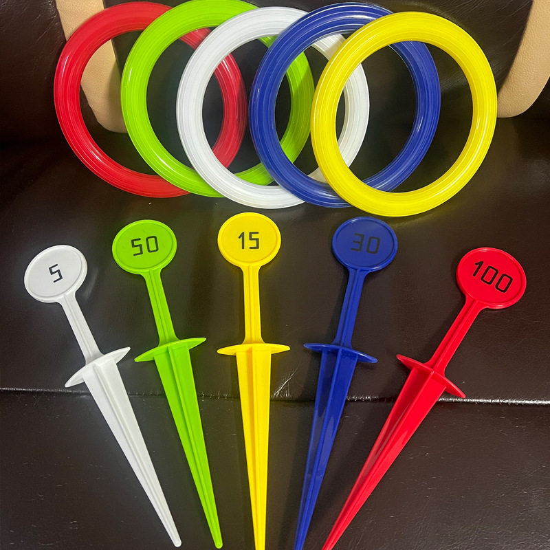 Juegos de anillos de juguetes al aire libre para niños juegos de anillos de pastizales de playa transfronterizos lanzamientos de actividades de expansión para niños al aire libre