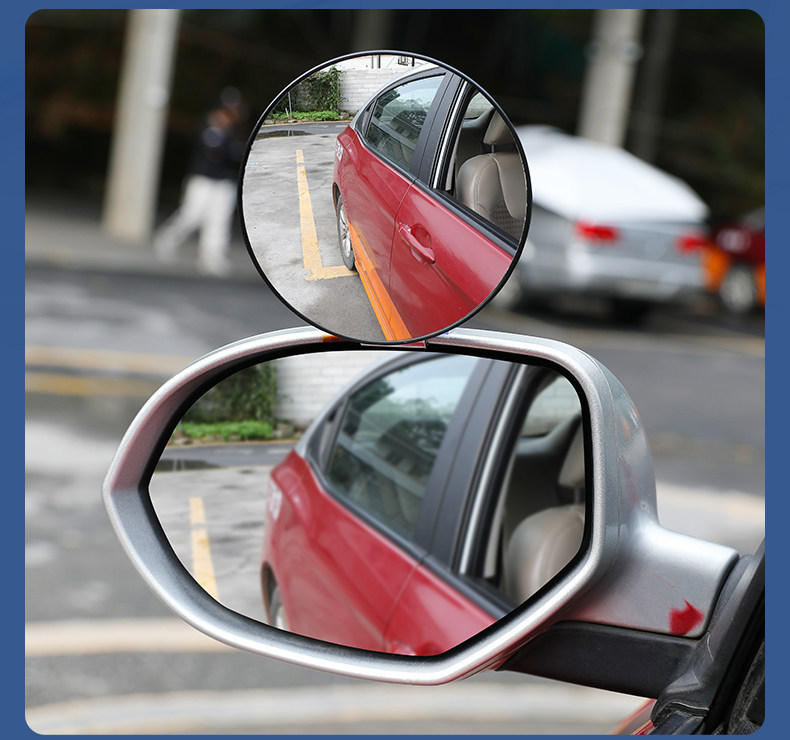 Coach car auxiliary rearview mirror, small round mirror for reversing, specifically designed for coach cars, wide-angle auxiliary mirror, blind spot mirror